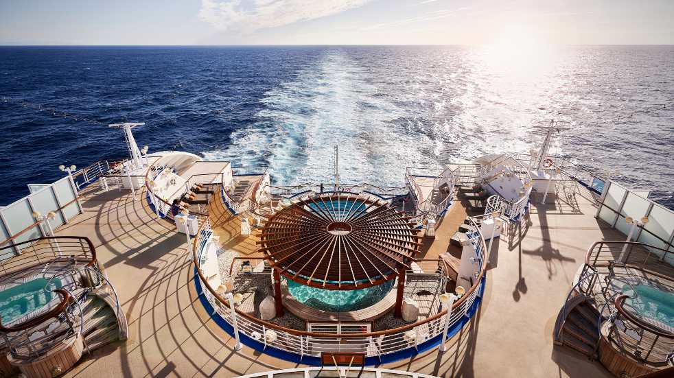 luxury cruise ship deck